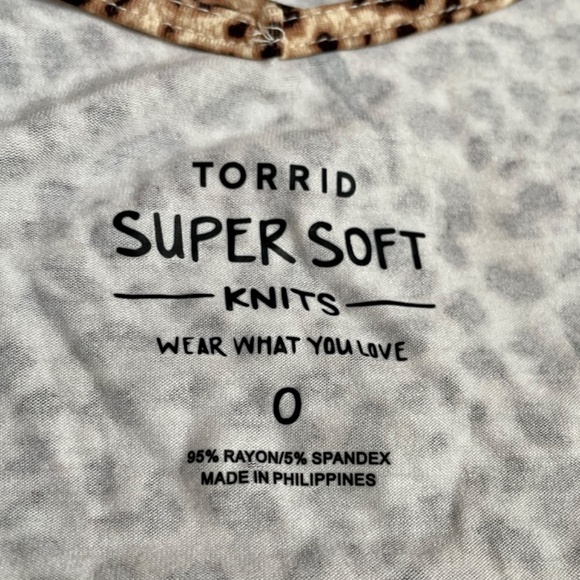 New Torrid super soft Animal print camisole size 1X - Picture 4 of 6